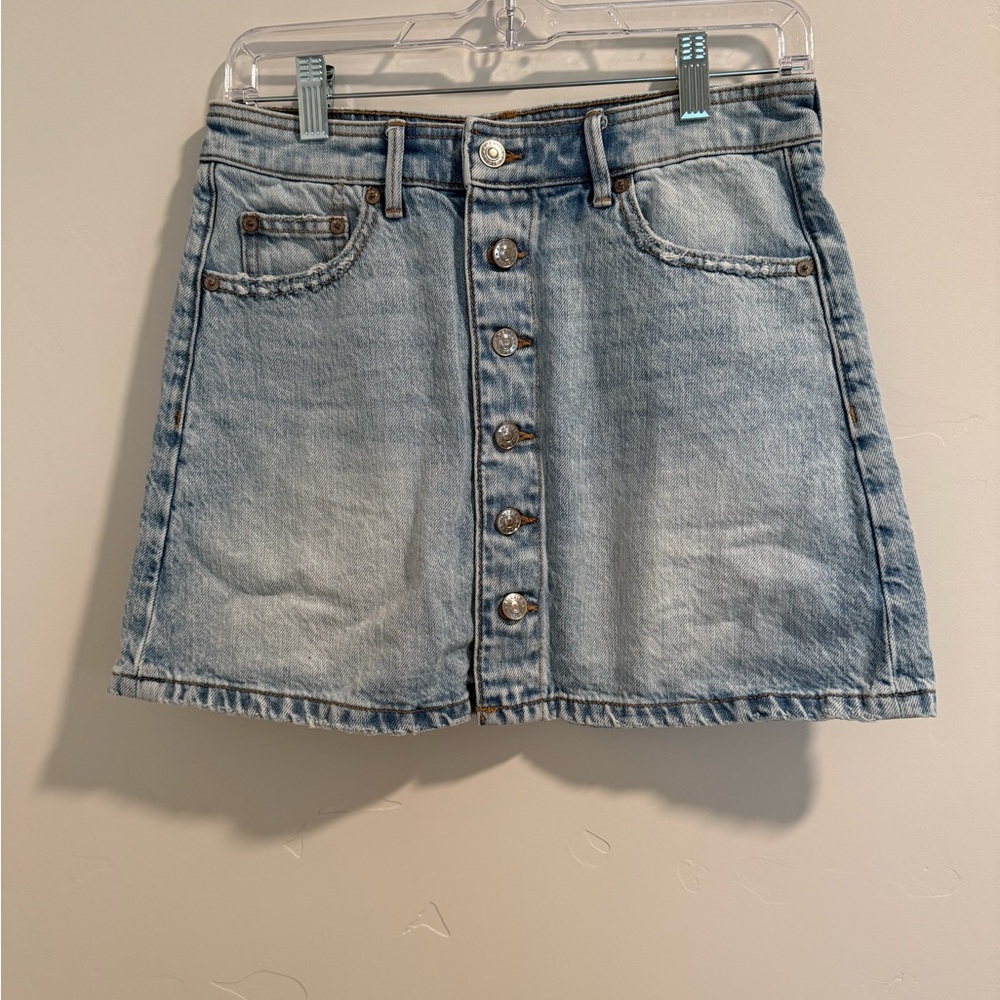 American Eagle Outfitters Light Blue Denim Mini Skirt